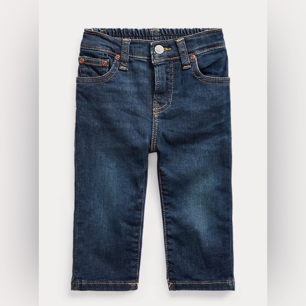 NWT Ralph Lauren Baby Boys Blue Jeans- 9 Months